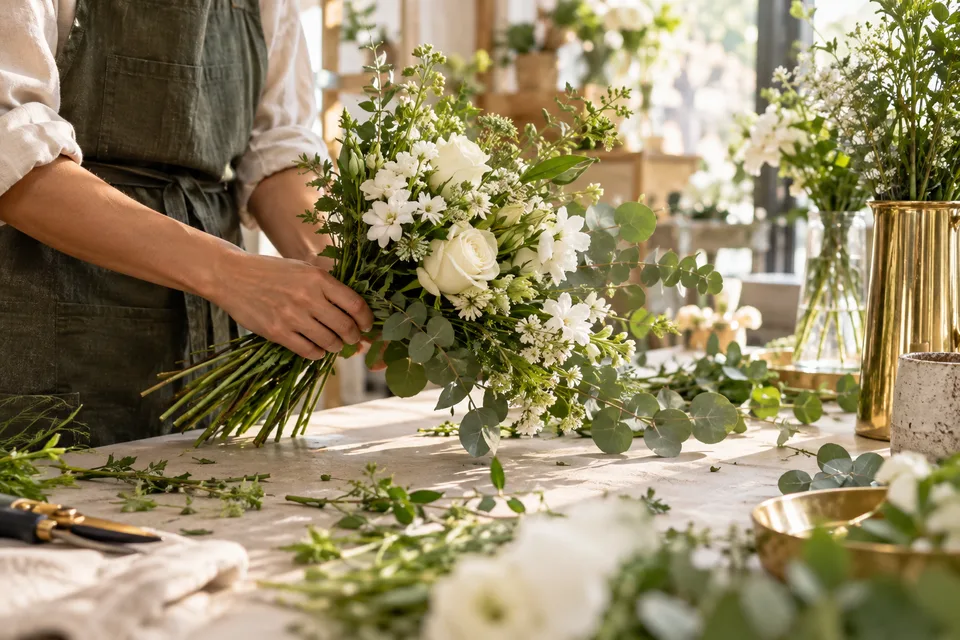 flowers: Florist's Morning, an AI-generated photo