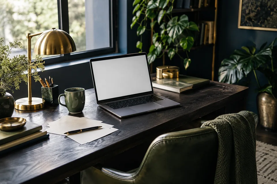 office: Quiet Workspace, an AI-generated photo