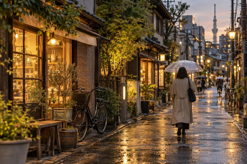 japan: Tokyo After Rain, an AI-generated photo